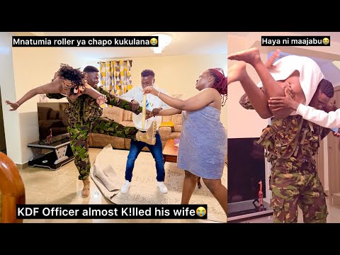 From mission he found his wife using a chapati rollėr to sătisy herself😭see what the KDF officer did
