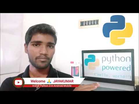 Pythontamil jtechcode programming Install Python3 Ide For Android In Tamil Python Programmin