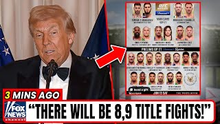 Donald Trump Reveals New Details About UFC White House Event! There Will Be 8 or 9 Title Fights!