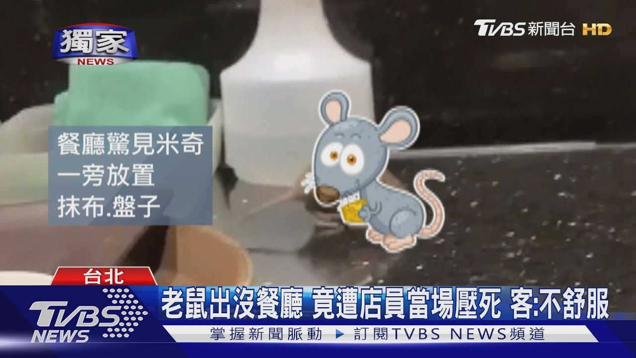 老鼠出沒餐廳竟遭店員當場壓死 客:不舒服