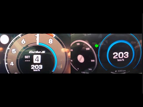 2024 Porsche Taycan Turbo S Vs 2026 Porsche 911 Turbo S 0-270 km/h Acceleration Comparison 