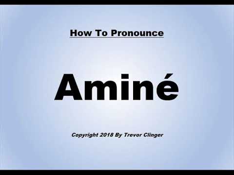 How To Pronounce Amine (Rap Artist)
