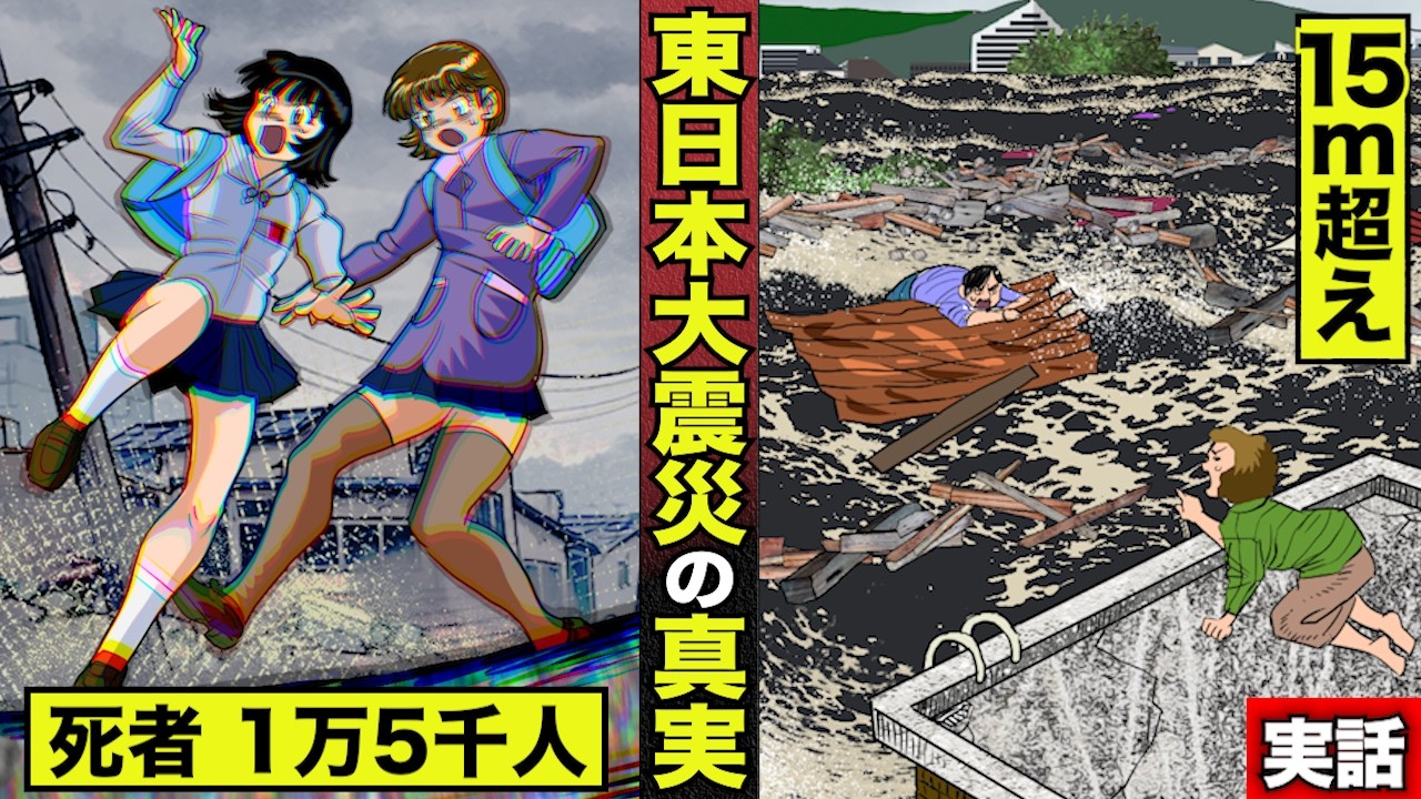 【実話】3.11 東日本大震災の真実…死者 1万5千人超。観測史上最大。