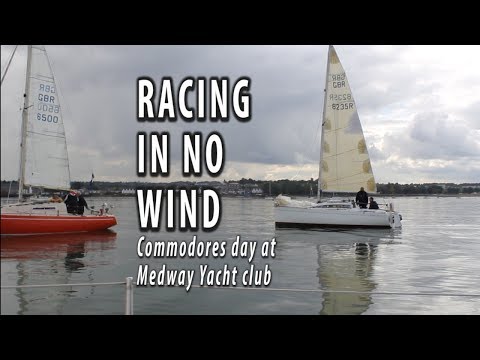 PURSUIT RACE IN NO WIND. On commodores day at Medway Yacht Club