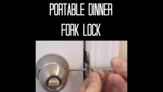 How To Lock a Door Without a Lock