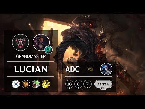 Lucian ADC vs Jinx - KR Grandmaster Patch 9.7