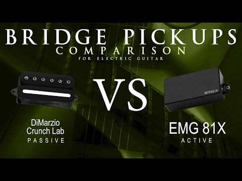 DiMarzio CRUNCH LAB vs EMG 81X - Bridge Guitar Pickup Comparison Tone Demo