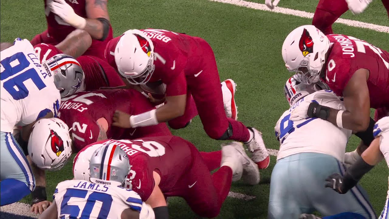 Brissett QB sneak extends ARI lead before halftime