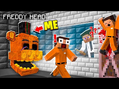I Became GOLDEN FREDDY HEAD in MINECRAFT! - Minecraft Trolling Video