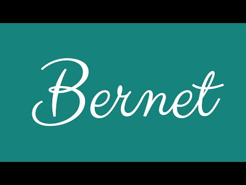 Learn how to Write the Name Bernet Signature Style in Cursive Writing