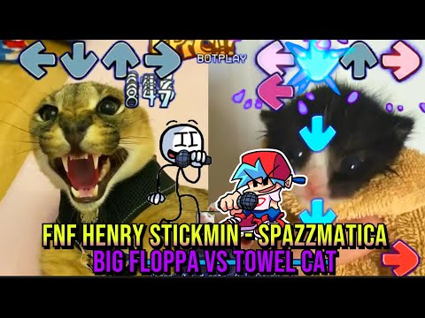 VS Henry Stickmin Spazzmaticia HECKER VS TOWEL CAT  - Friday Night Funkin' FULL Week (Hard)