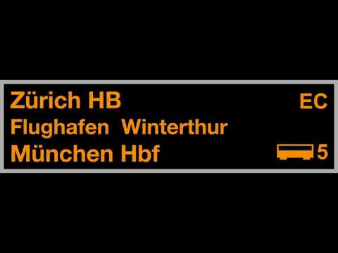 SBB Ansage - Begrüssung im EC von Zürich nach München (D+E)
