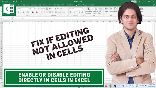 Enable or Disable Editing Directly in Cells in Excel? #excel