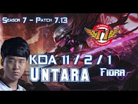 SKT T1 Untara FIORA vs CAMILLE Top - Patch 7.13 KOREA Ranked