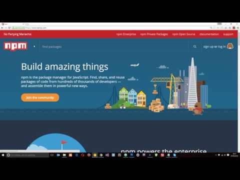Node JS Tutorial for Beginners 20 The Node Package Manager