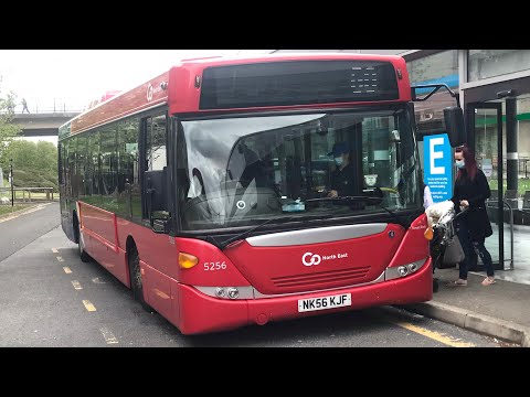 Loud ZF: Go North East 5256 (NK56KJF) Scania CN230UB/Scania Omnicity