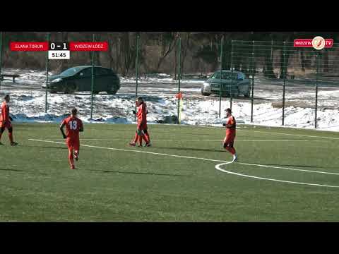 Elana Toruń - Widzew Łódź 0:2 - Bramka Kacpra Falona