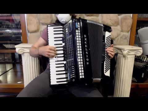 4170 - Black Excelsior Logos 90 Matchcard Piano Accordion LMMM 41 120 $2999