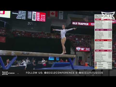 Ana Padurariu's Beam Performance (3.22.25) | 2025 Big 12 Gymnastics Championship Highlights