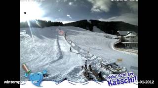 preview picture of video 'Katschberg - Aineck St. Margarethen webcam time lapse 2011-2012'