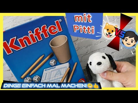 Kniffeln mit Pitti..🐶🆚😄 jaaa ECHT! 😁✌️  (ähnlich zu Yahtzee, Yatzy)