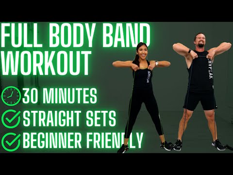 30 Min Full Body Resistance Band Workout - Beginner Friendly