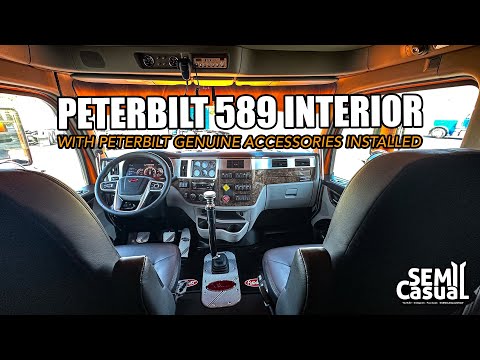 Review: Peterbilt 589 interior with some added chrome