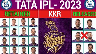 TATA IPL 2023 |Kolkata Knight Riders| KKR Possible Retained & Released Players | KKR 2023 |