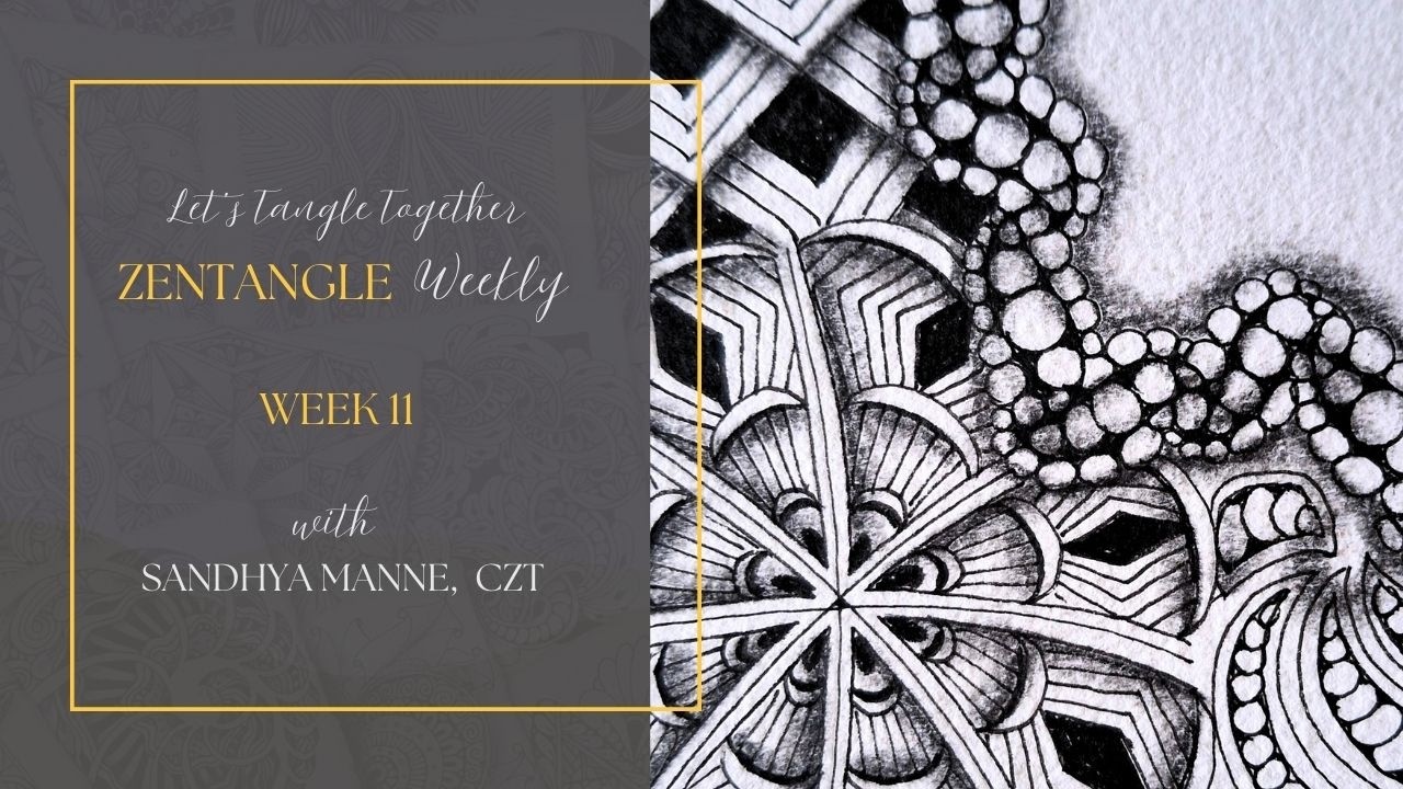 AKOYA Tangle Tutorial | Week 11 - Zentangle Weekly 2026