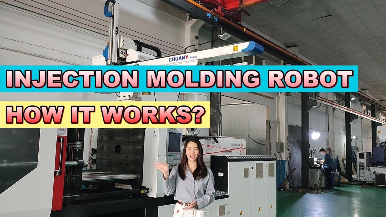 How does the injection molding automation robot works?