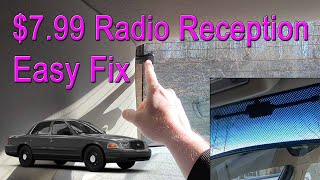 Crown Victoria Radio Reception Fix Cheap and Easy - Defroster Interference