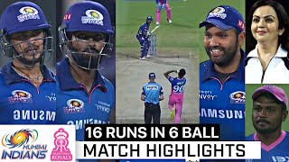 Mumbai Indians vs Rajasthan Royals Full Match Highlights MI VS RR FULL HIGHLIGHT