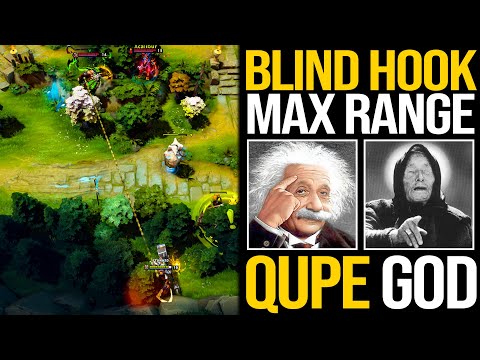 Insane Blind Hook Max Range By Master Tier Qupe God | Intense 8300 Avg MMR Gameplay | Pudge Official