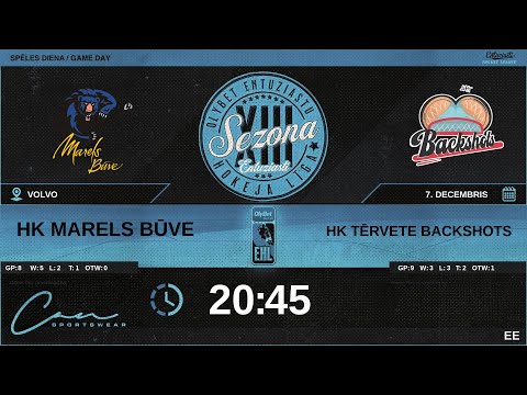🎧🎤 ERST Elite 2023 12 07 | HK MARELS BŪVE (MBV) - HK TĒRVETE BACKSHOTS (TRV) | EE