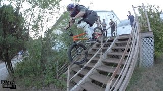 BIG BOY vs 10 STAIR HANDRAIL!