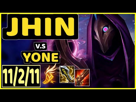LODIK (JHIN) vs YONE - 11/2/11 KDA BOTTOM ADC GAMEPLAY - EUW Ranked GRANDMASTER