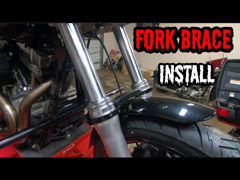 Death Supplier's Fork Brace Install Dyna Harley Davidson