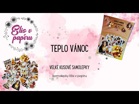Velké kusové samolepky: Teplo Vánoc