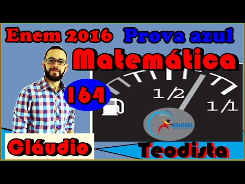 Enem 2016 - Matemática - azul - questão 164 -  1ª aplic.