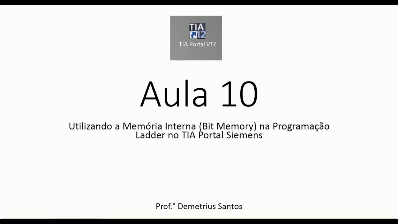 TIA Portal - Utilizando a memória auxiliar ( Bit memory) na programação Ladder