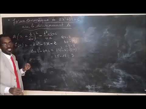 DETERMINE THE CANONICAL FORM USING THE DELTA DISCRIMINANT