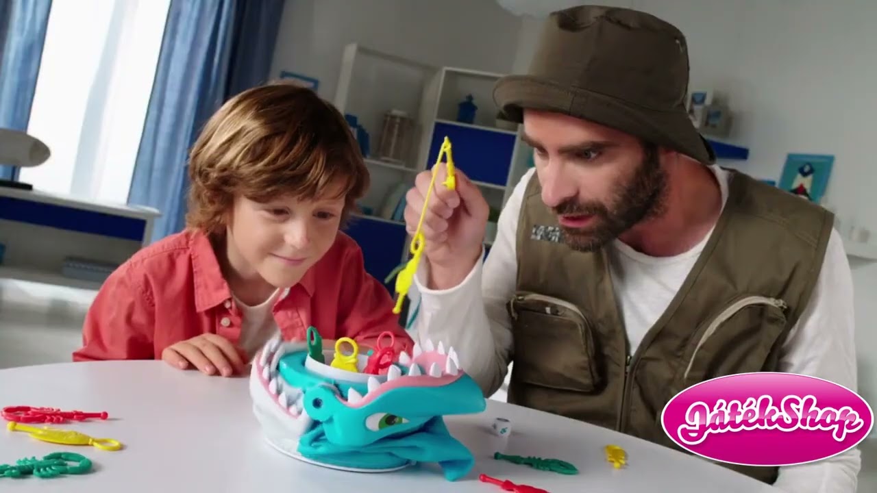 Éhes cápa társasjáték videó