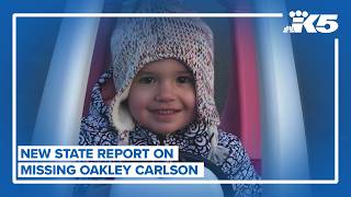 State releases report on disappearance of Oakley Carlson