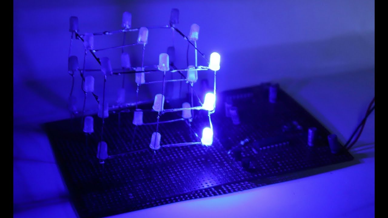 LED CUBE without programming | how to make led cube