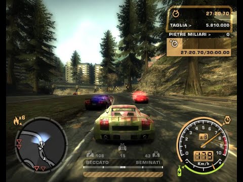 Need for Speed Most Wanted 2005 (ITA) Inseguimento polizia priorità 5-6 senza spezza inseguimenti...