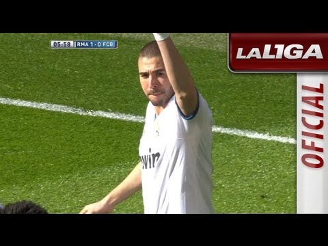 Gol de Karim Benzema (1-0) tras gran jugada de Morata