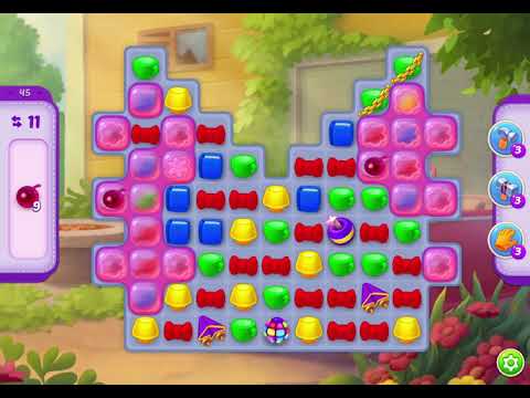 HomeScapes Level 45 no boosters (23 moves)