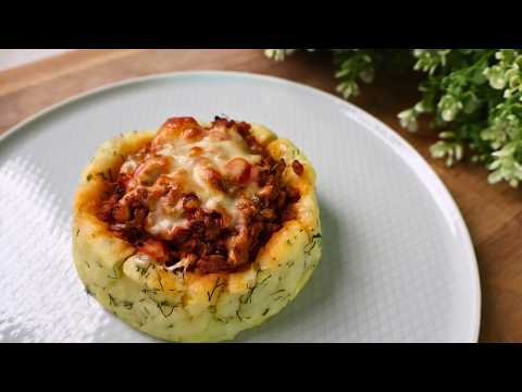 Cheesy Potato Nests with Minced Meat | Easy Dinner Recipe