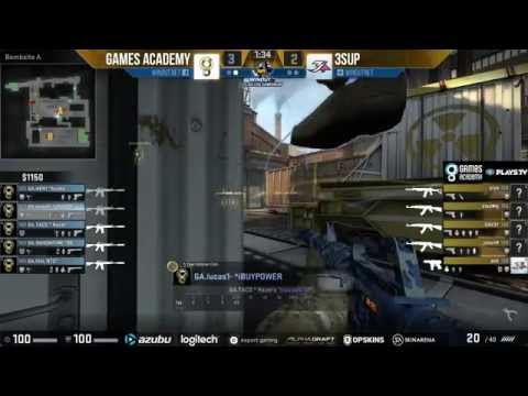 WinOut CS:GO Tournament - Games Academy vs. 3sUP (Mapa 2 - Train) - Narração PT-BR