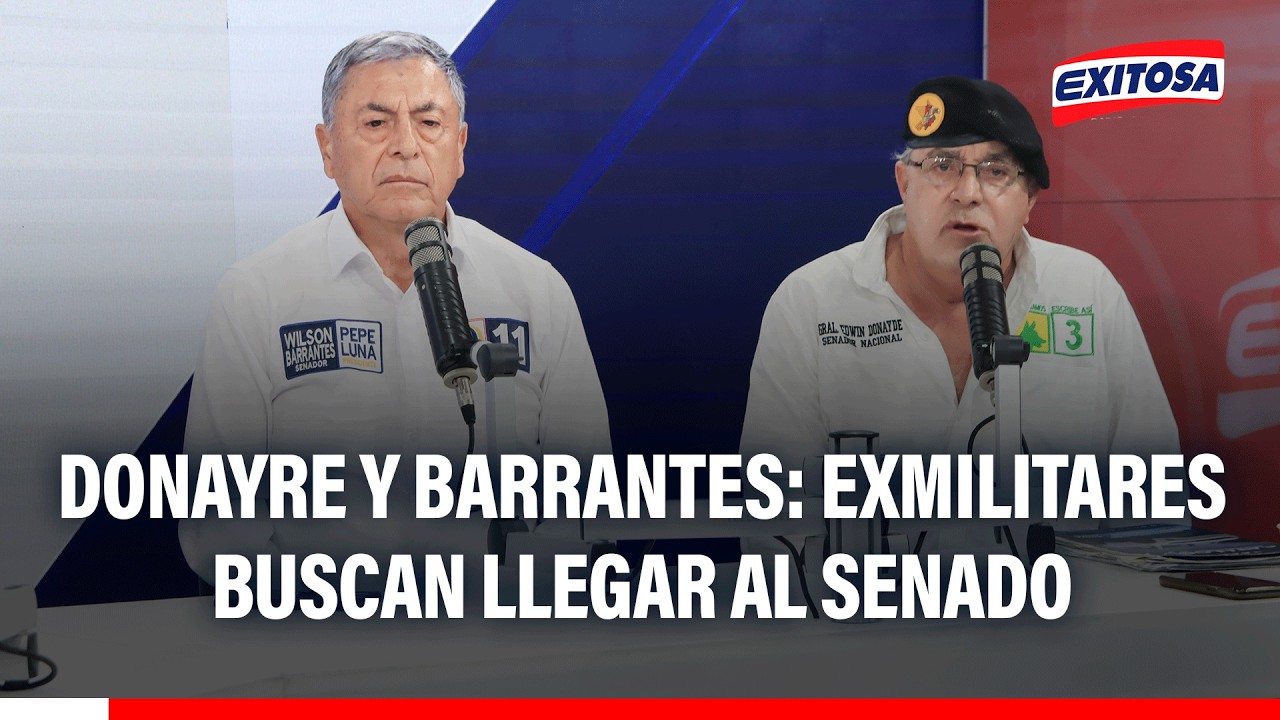 🔴🔵 Edwin Donayre y Wilson Barrantes: Exmilitares buscan llevar sus propuestas al Senado